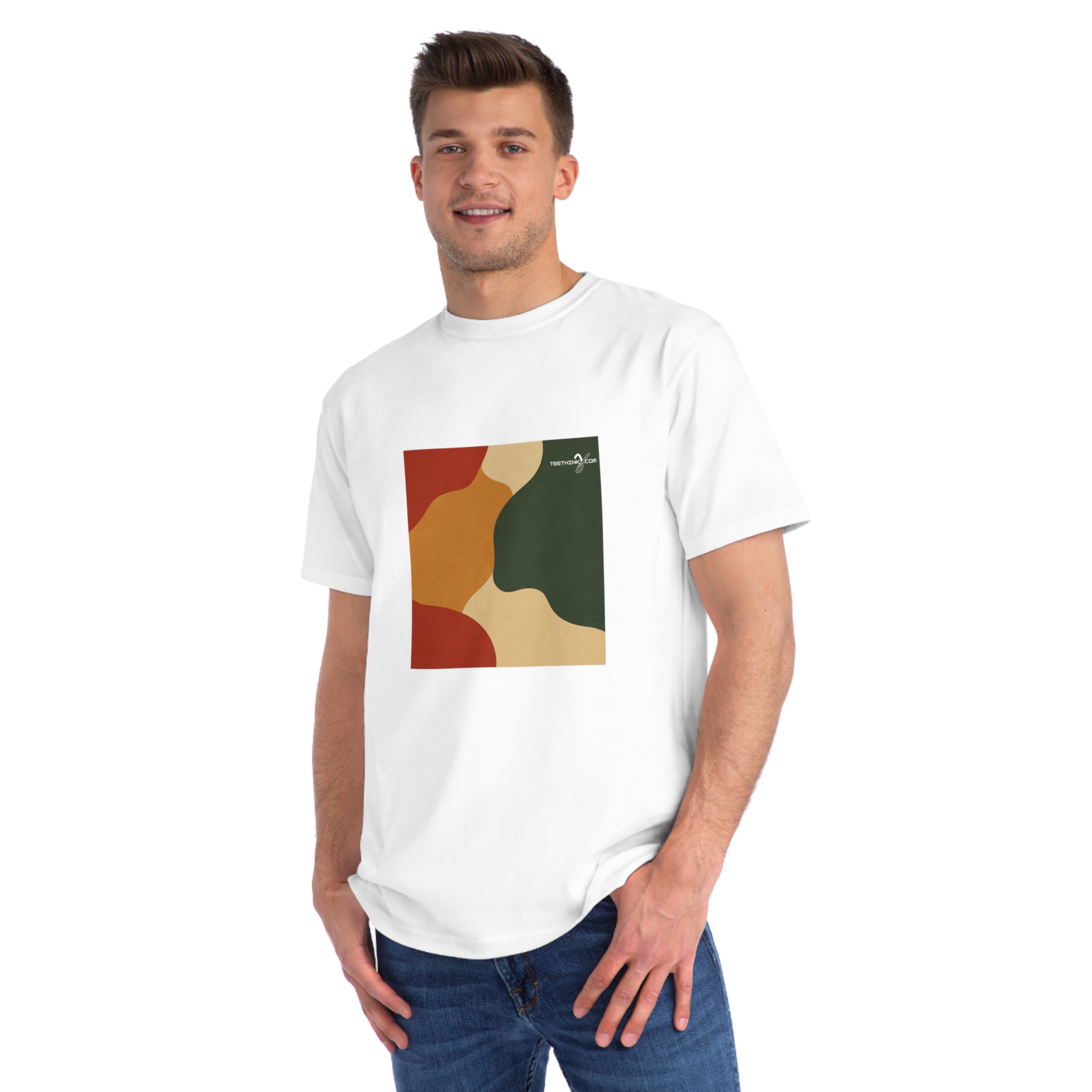 teethinks.com Eco Abstract | Organic Unisex T-Shirt – Unique Graphic Tee for Everyday Comfort | Eco-Friendly Gift for Him/Her - Image 8