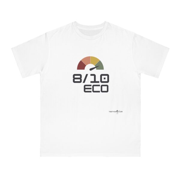 teethinks.com 8/10 ECO Simple Light | Organic Unisex T-Shirt – Unique Graphic Tee for Everyday Comfort | Eco-Friendly Gift for Him/Her | T-shirt for a cause - Image 5