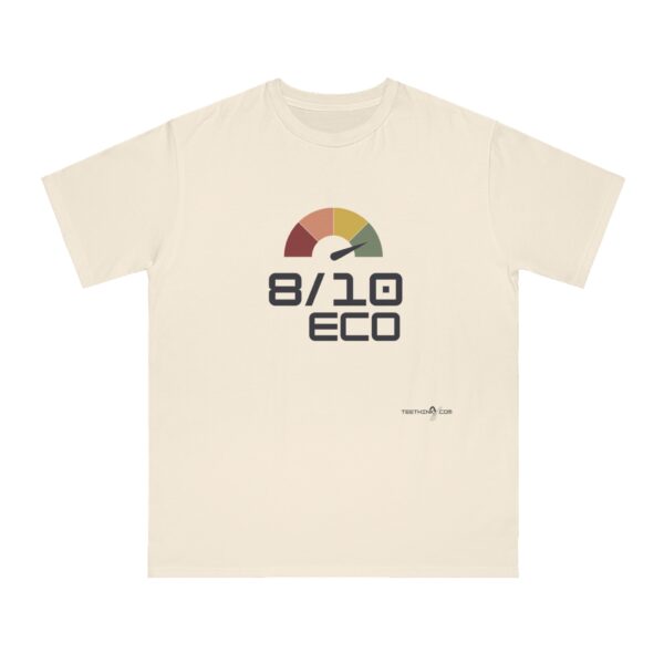 teethinks.com 8/10 ECO Simple Light | Organic Unisex T-Shirt – Unique Graphic Tee for Everyday Comfort | Eco-Friendly Gift for Him/Her | T-shirt for a cause - Image 3