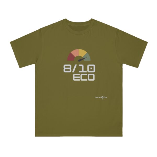 teethinks.com 8/10 ECO Simple Dark | Organic Unisex T-Shirt – Unique Graphic Tee for Everyday Comfort | Eco-Friendly Gift for Him/Her | T-shirt for a cause - Image 5
