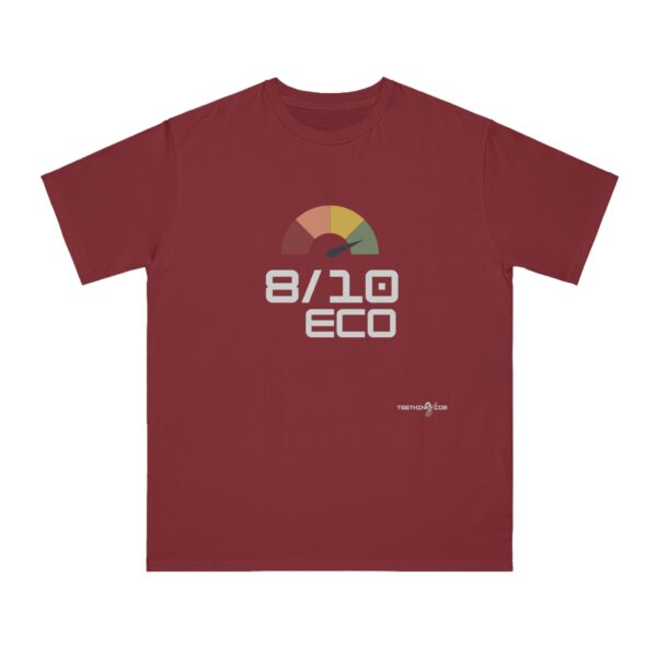 teethinks.com 8/10 ECO Simple Dark | Organic Unisex T-Shirt – Unique Graphic Tee for Everyday Comfort | Eco-Friendly Gift for Him/Her | T-shirt for a cause - Image 11