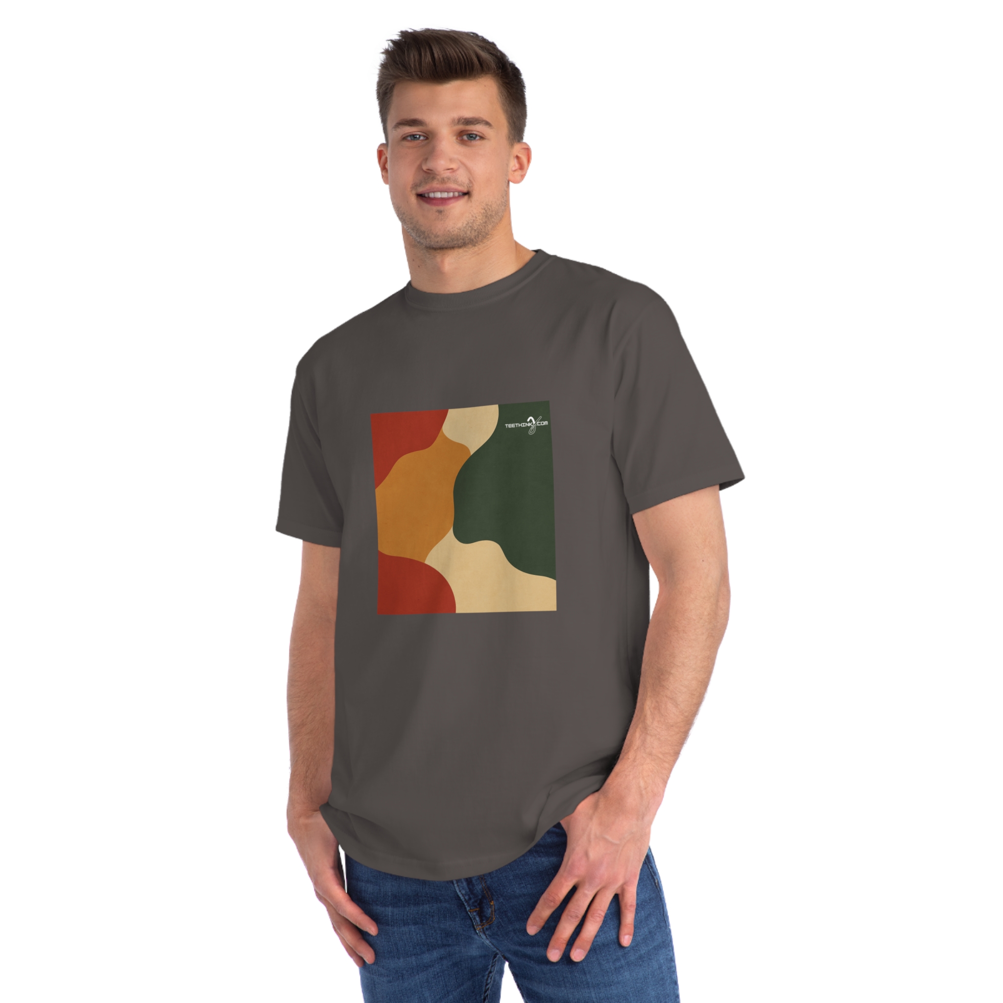 teethinks.com Eco Abstract | Organic Unisex T-Shirt – Unique Graphic Tee for Everyday Comfort | Eco-Friendly Gift for Him/Her - Image 3