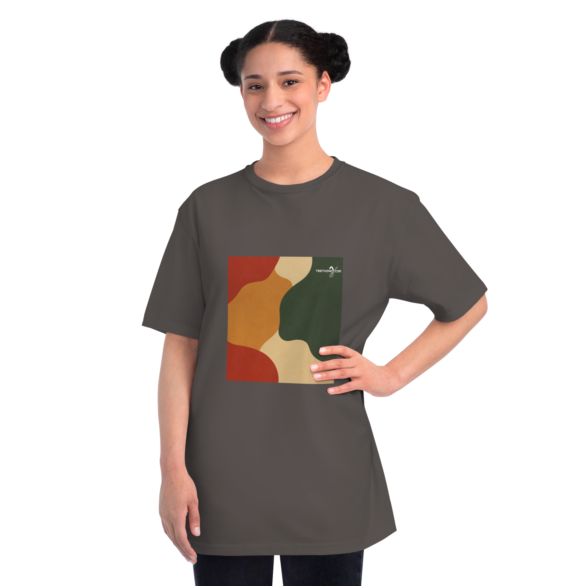 teethinks.com Eco Abstract | Organic Unisex T-Shirt – Unique Graphic Tee for Everyday Comfort | Eco-Friendly Gift for Him/Her