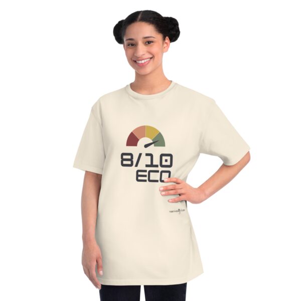 teethinks.com 8/10 ECO Simple Light | Organic Unisex T-Shirt – Unique Graphic Tee for Everyday Comfort | Eco-Friendly Gift for Him/Her | T-shirt for a cause - Image 4