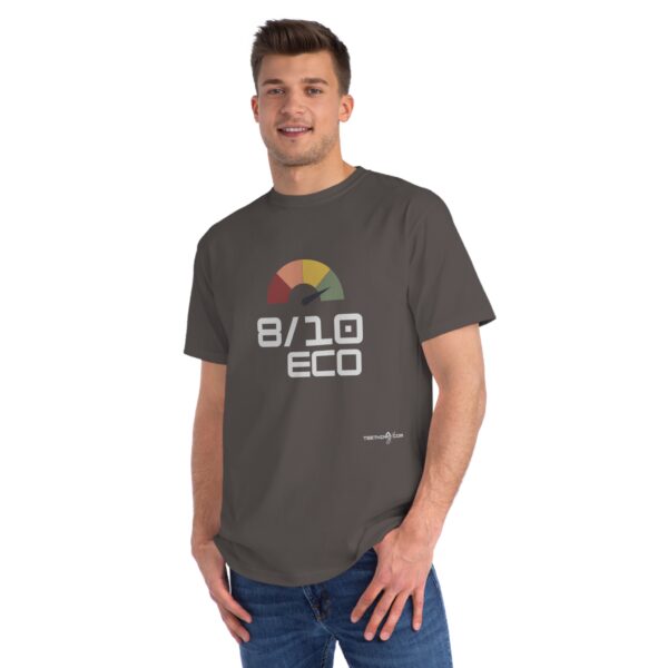 teethinks.com 8/10 ECO Simple Dark | Organic Unisex T-Shirt – Unique Graphic Tee for Everyday Comfort | Eco-Friendly Gift for Him/Her | T-shirt for a cause - Image 2