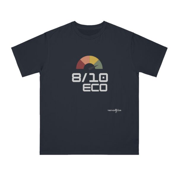 teethinks.com 8/10 ECO Simple Dark | Organic Unisex T-Shirt – Unique Graphic Tee for Everyday Comfort | Eco-Friendly Gift for Him/Her | T-shirt for a cause - Image 8