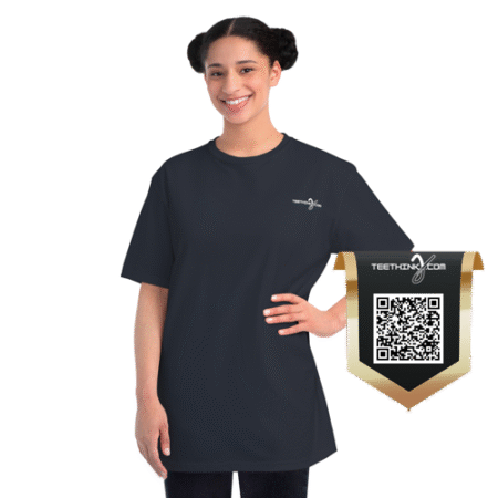 teethinks.com Simple Dark | Organic Unisex T-Shirt – Unique Graphic Tee for Everyday Comfort | Eco-Friendly Gift for Him/Her | T-shirt for a cause