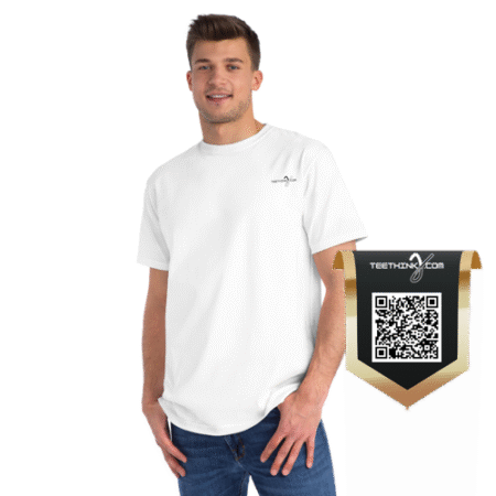 teethinks.com Simple Light | Organic Unisex T-Shirt – Unique Graphic Tee for Everyday Comfort | Eco-Friendly Gift for Him/Her | T-shirt for a cause